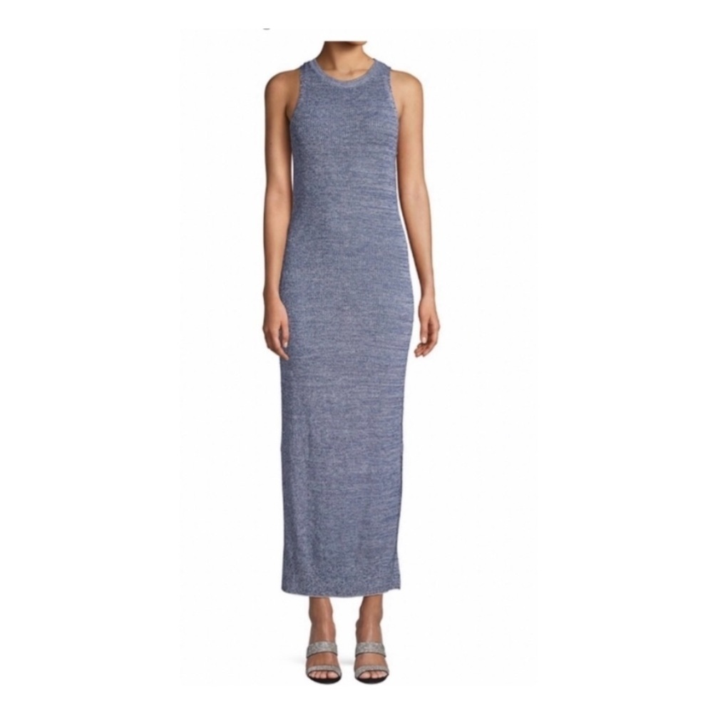 Theory Marled Pointelle Prosecco Maxi Dress- Small.